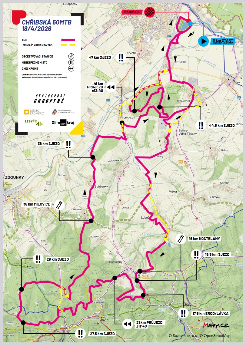 Dne 18.4.2026 se koná cyklistický závod Chřibská 50ka, průjezd závodníků Těšnovicemi je od 11:00 do 11:30 hod.Bezpečnost silničního provozu bude zaštěno ze strany pořadatelů oddílu. https://chribska50.cz/